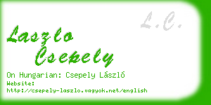laszlo csepely business card
